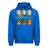 Cobalt teach love inspire Urban Hoodie - NancyCooperArtShop