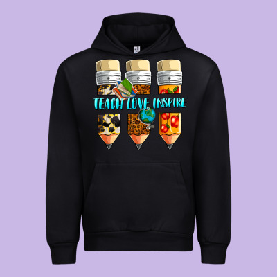 Teach Love Inspire Urban Hoodie Designed By Nancycooperartshop