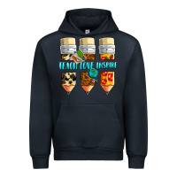 Navy teach love inspire Urban Hoodie - NancyCooperArtShop