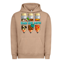 Pigment Burro teach love inspire Urban Hoodie - NancyCooperArtShop