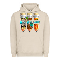 Pigment French Oak teach love inspire Urban Hoodie - NancyCooperArtShop