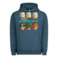 Pigment Midnight Navy teach love inspire Urban Hoodie - NancyCooperArtShop