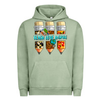 Pigment Oil Green teach love inspire Urban Hoodie - NancyCooperArtShop