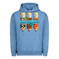 Pigment Pebble Blue teach love inspire Urban Hoodie - NancyCooperArtShop