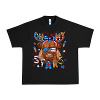 Black oh my stars highland cow Urban Heavy Tee - RanaPortraitStore