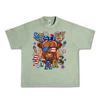 Oil Green oh my stars highland cow Urban Heavy Tee - RanaPortraitStore