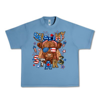 Pebble Blue oh my stars highland cow Urban Heavy Tee - RanaPortraitStore