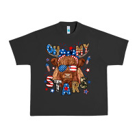 Pigment Black oh my stars highland cow Urban Heavy Tee - RanaPortraitStore