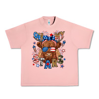 Salmon oh my stars highland cow Urban Heavy Tee - RanaPortraitStore