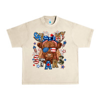 Sandshell oh my stars highland cow Urban Heavy Tee - RanaPortraitStore