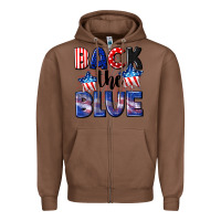 Chestnut Back the blue 4th of july Zipper Hoodie - CowGirlArtShop