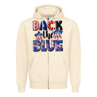 Sandshell Back the blue 4th of july Zipper Hoodie - CowGirlArtShop