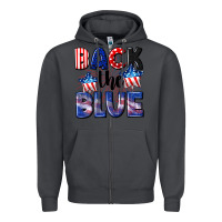 Smoke Back the blue 4th of july Zipper Hoodie - CowGirlArtShop