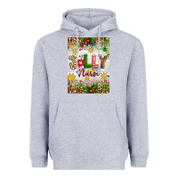 Heather Grey Christmas Jolly Nurse Heavyweight Hoodie - Artiststas