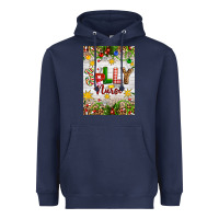 Navy Christmas Jolly Nurse Heavyweight Hoodie - Artiststas