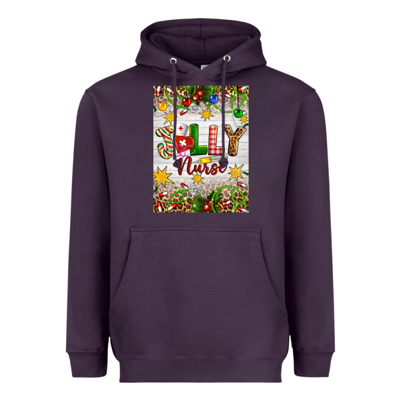 Christmas Jolly Nurse Heavyweight Hoodie by Artiststas | Teevron