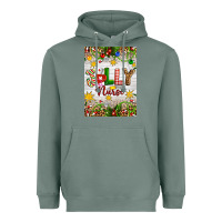 Sage Christmas Jolly Nurse Heavyweight Hoodie - Artiststas