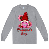 Heather Grey happy valentine's day gnomes with sunflower Long Sleeve Tee - RanaPortraitStore