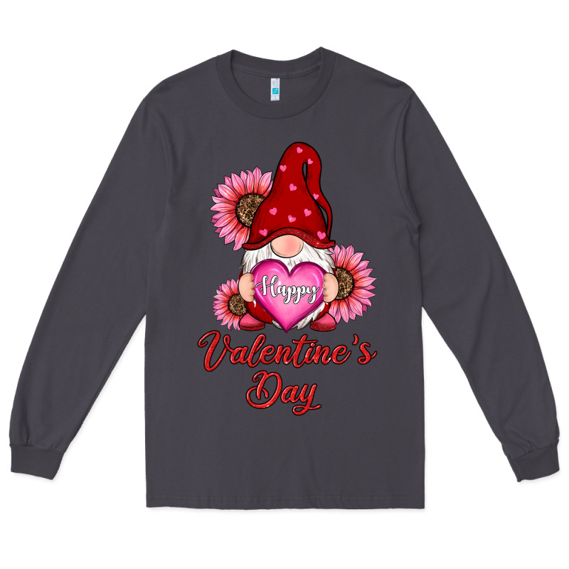Happy Valentine's Day Gnomes With Sunflower Long Sleeve Tee by RanaPortraitStore | Teevron