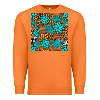 Carrot leopard gemstone seamless pattern Premium Sweatshirt - BundleAndBundleShop