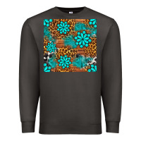 Smoke leopard gemstone seamless pattern Premium Sweatshirt - BundleAndBundleShop
