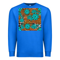 True Royal leopard gemstone seamless pattern Premium Sweatshirt - BundleAndBundleShop