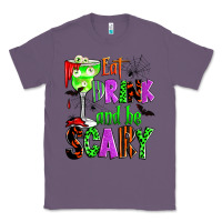 Lavender eat drink and be scary Classic Tee - Zillion Design Studio