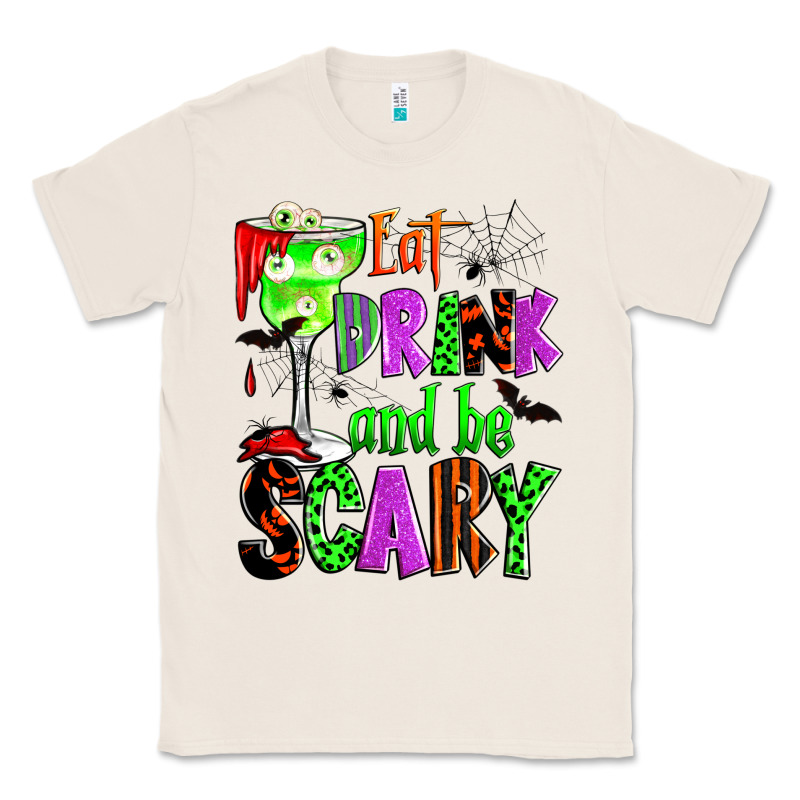 Eat Drink And Be Scary Classic Tee by Zillion Design Studio | Teevron