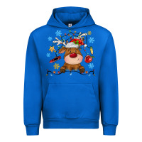 Cobalt christmas deer school Urban Hoodie - MaliasSmallBusiness