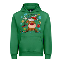 Emerald christmas deer school Urban Hoodie - MaliasSmallBusiness