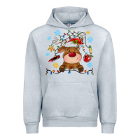 Heather Grey christmas deer school Urban Hoodie - MaliasSmallBusiness