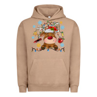 Pigment Burro christmas deer school Urban Hoodie - MaliasSmallBusiness