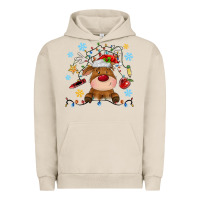 Pigment French Oak christmas deer school Urban Hoodie - MaliasSmallBusiness