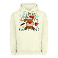 Pigment Pistachio christmas deer school Urban Hoodie - MaliasSmallBusiness