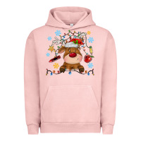 Pigment Salmon christmas deer school Urban Hoodie - MaliasSmallBusiness
