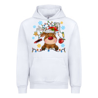 White christmas deer school Urban Hoodie - MaliasSmallBusiness