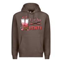Coffee v is for valentine venti Premium Hoodie - MaliasSmallBusiness