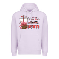 Lilac v is for valentine venti Premium Hoodie - MaliasSmallBusiness