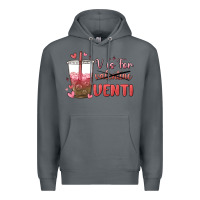 Rock v is for valentine venti Premium Hoodie - MaliasSmallBusiness