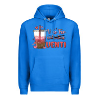 True Royal v is for valentine venti Premium Hoodie - MaliasSmallBusiness