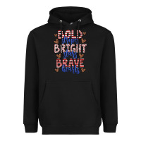 Black bold stripes bright stars brave hearts Heavyweight Hoodie - JahusDesignShop