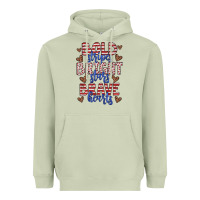 Matcha bold stripes bright stars brave hearts Heavyweight Hoodie - JahusDesignShop