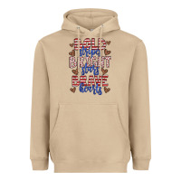 Mushroom bold stripes bright stars brave hearts Heavyweight Hoodie - JahusDesignShop