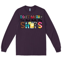 Plum don t worry i ve had both my shots Long Sleeve Tee - Zillion Design Studio