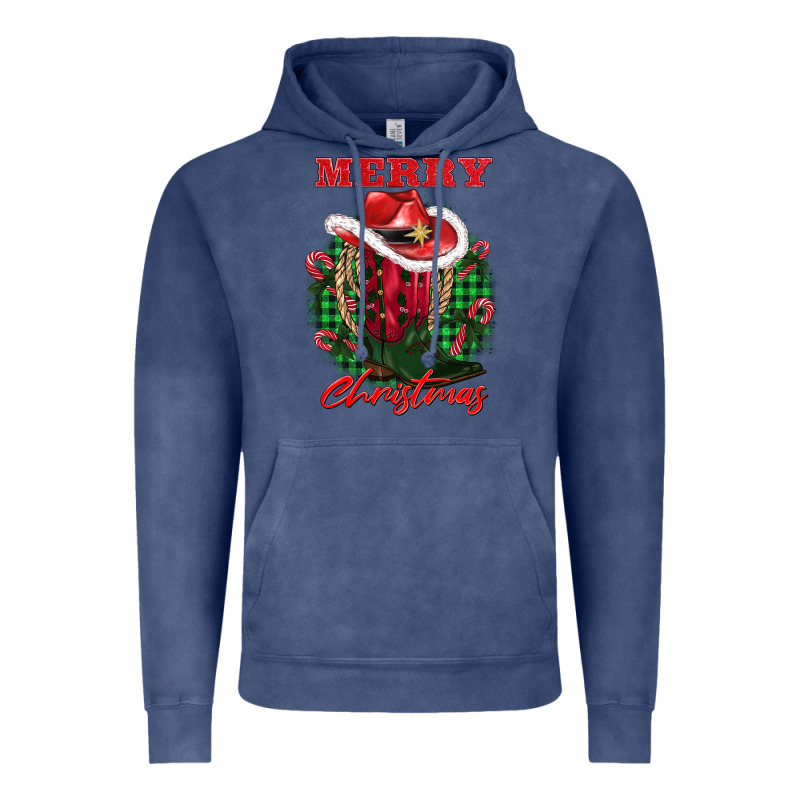 Merry Christmas Boots Hat Rope Vintage Hoodie by AdoDesignShop | Teevron