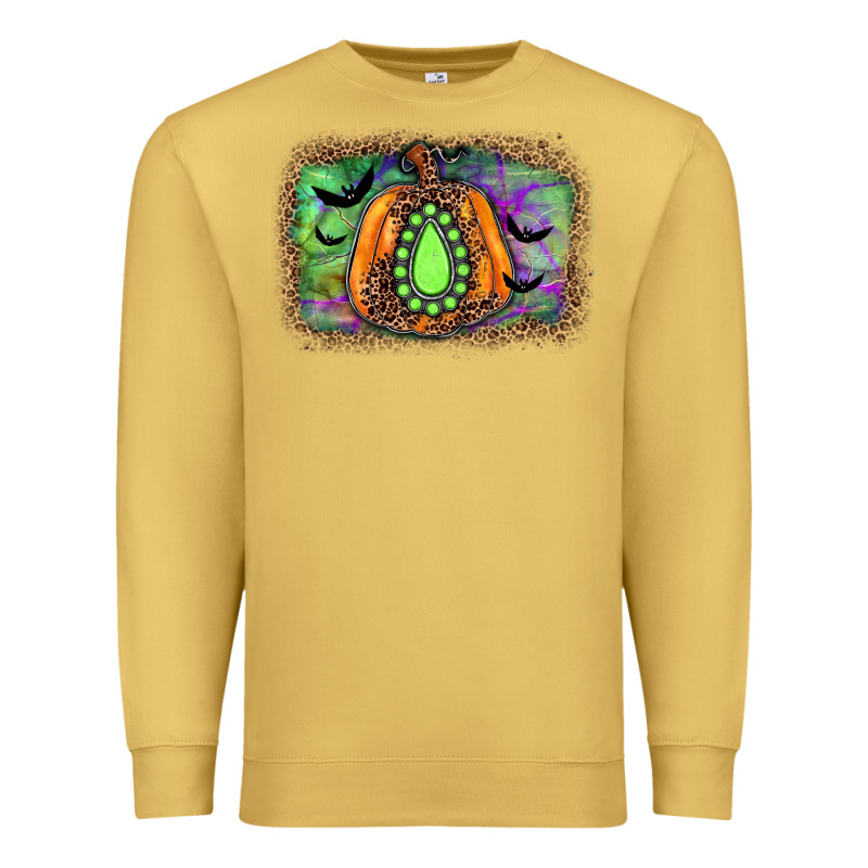 Halloween Gemstone Background Premium Sweatshirt by JahusDesignShop | Teevron