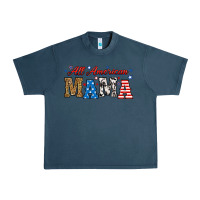 Midnight Navy all american mama Urban Heavy Tee - RanaPortraitStore
