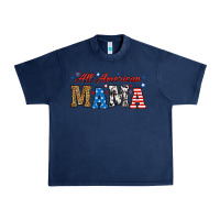 Navy all american mama Urban Heavy Tee - RanaPortraitStore