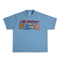 Pebble Blue all american mama Urban Heavy Tee - RanaPortraitStore