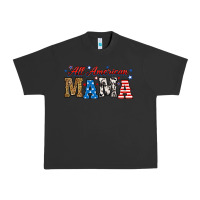 Pigment Black all american mama Urban Heavy Tee - RanaPortraitStore